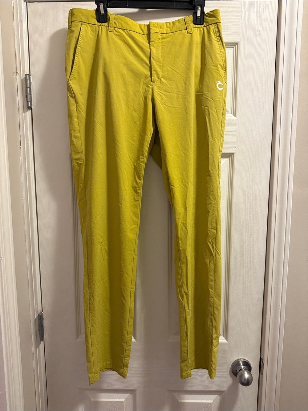 Men's Louis Castel   Chino Pants - Yellow Green GUC